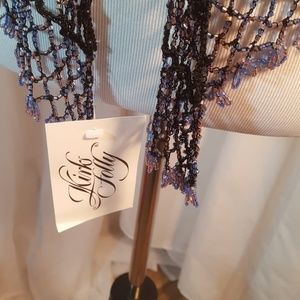 Kirk's Folly Accessories - Kirks Folly completely beaded black shawl Kirk's Folly Accessories - Kirks Folly completely beaded black shawl